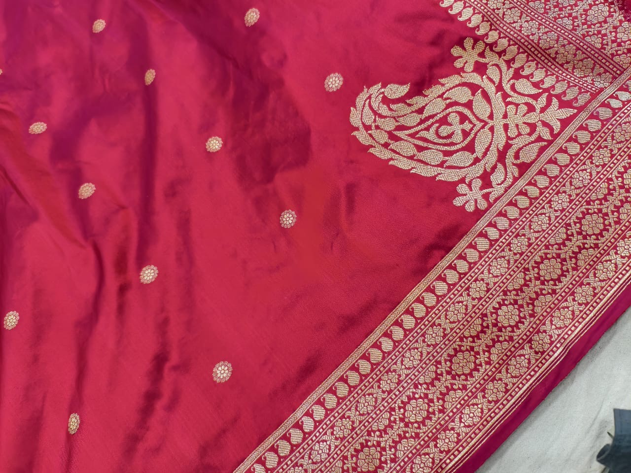 Pure Handwoven Multicoloured Rangkaat Sari- “Sadhna”