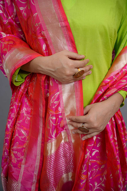 Banarasi Katan Silk Handloom Dupatta