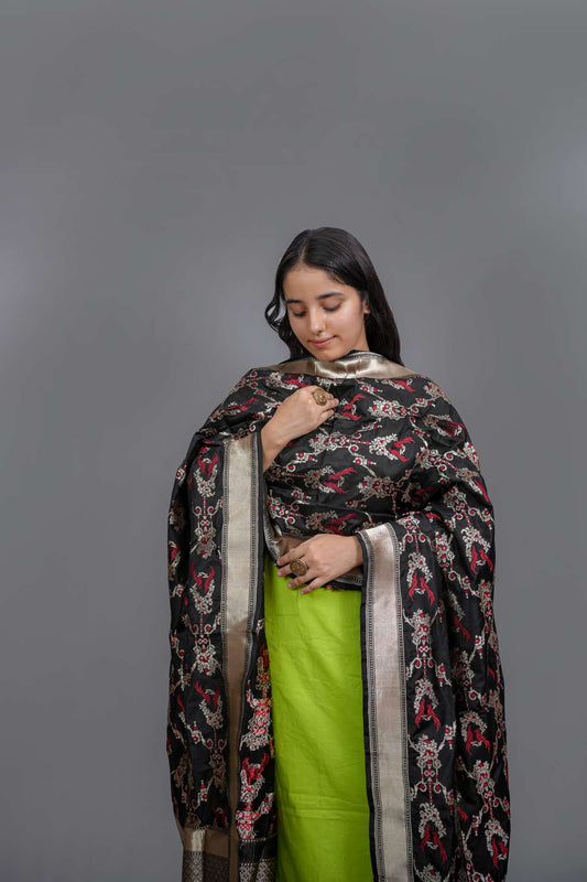 Banarasi Katan Silk Handloom Dupatta