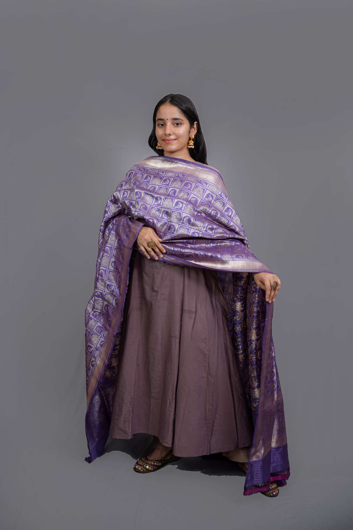 Banarasi Katan Silk Handloom Dupatta
