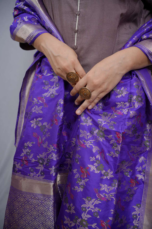 Banarasi Katan Silk Handloom Dupatta