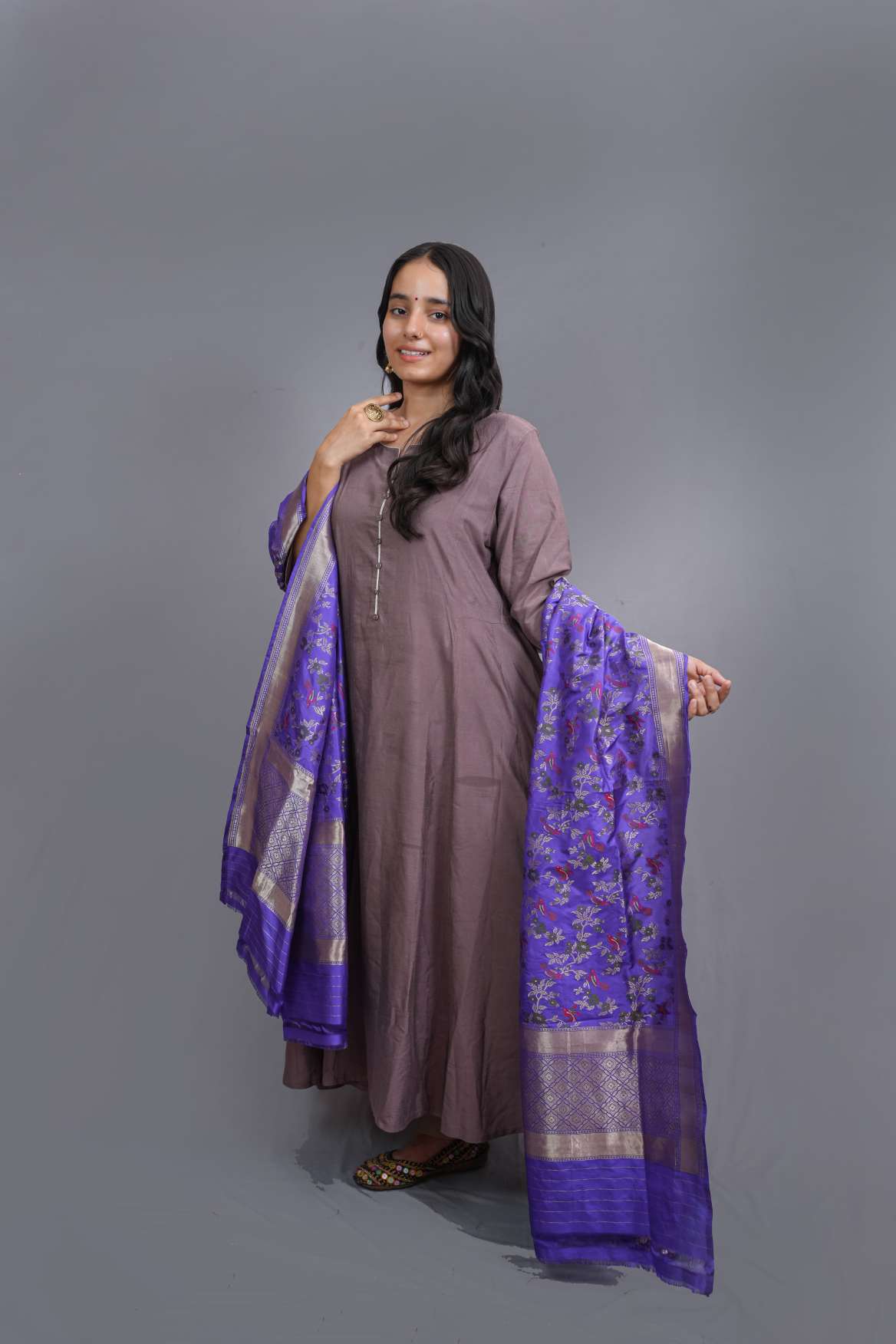 Banarasi Katan Silk Handloom Dupatta