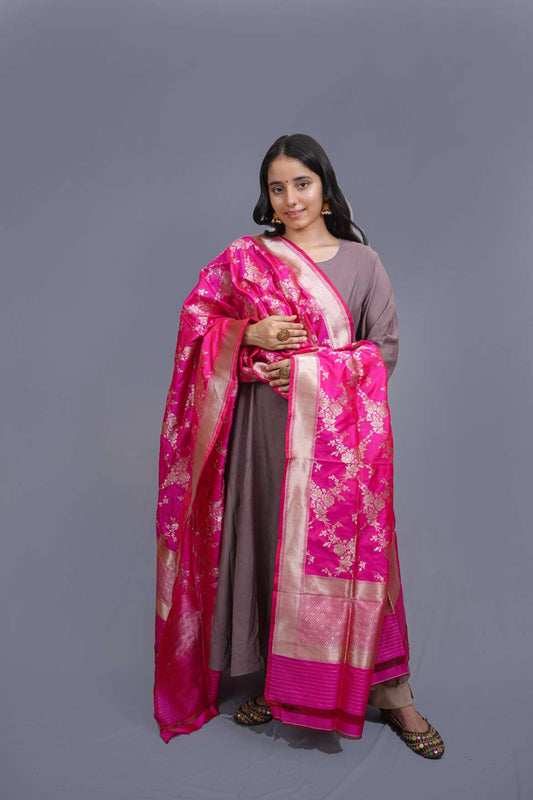 Banarasi Katan Silk Handloom Dupatta