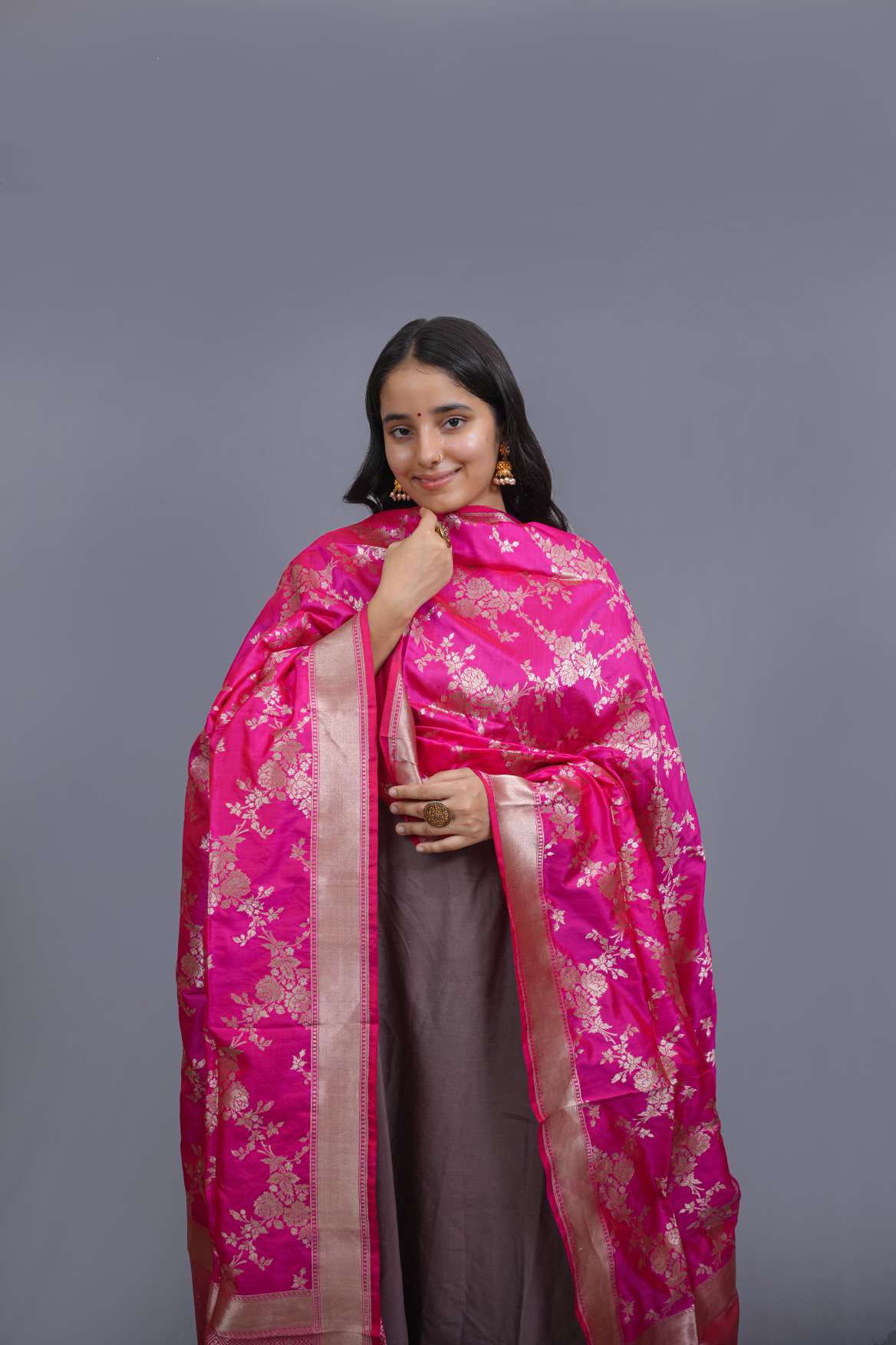 Banarasi Katan Silk Handloom Dupatta