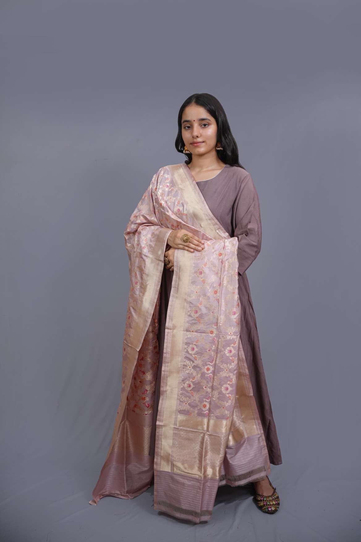 Banarasi Katan Silk Handloom Dupatta
