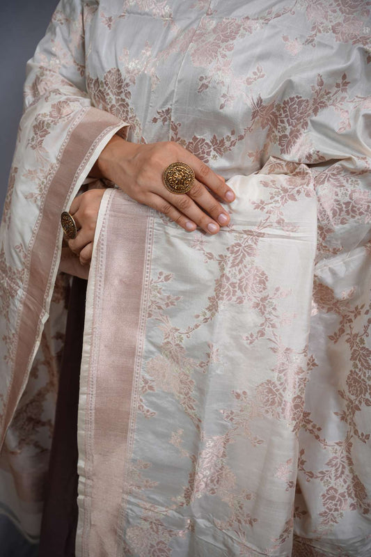 Banarasi Pure Katan Silk Handloom Dupatta