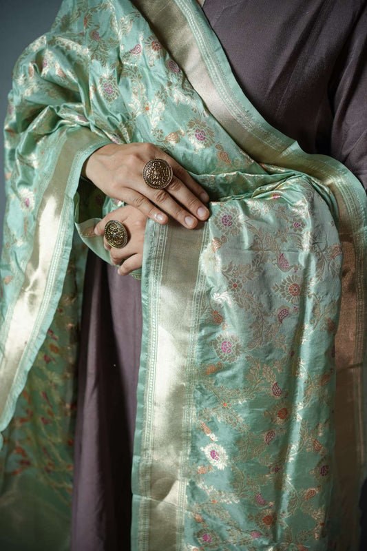 Banarasi Katan Silk Handloom Dupatta