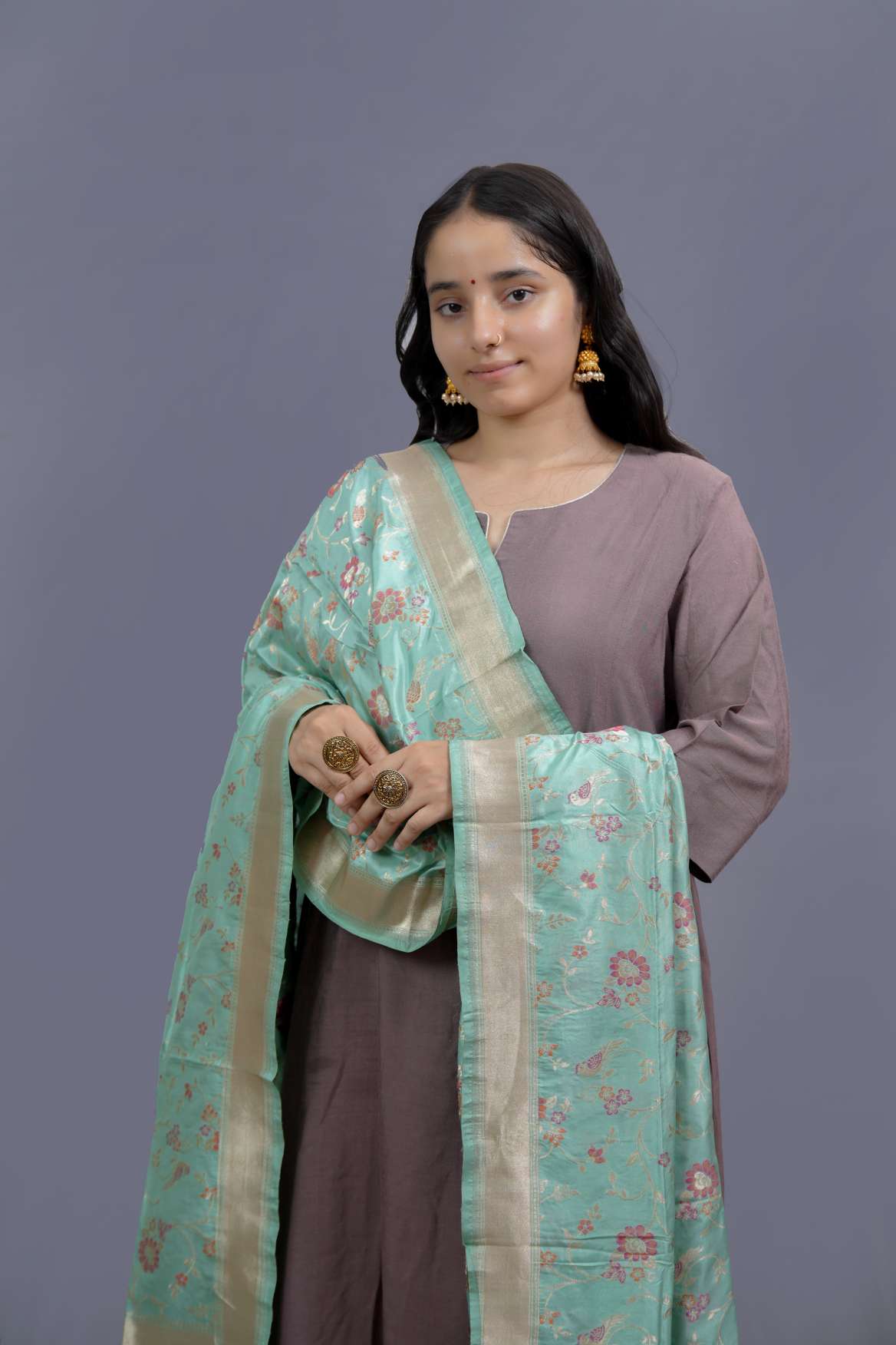 Banarasi Katan Silk Handloom Dupatta