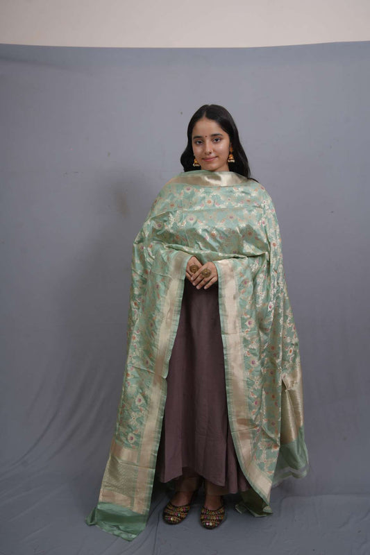 Banarasi Katan Silk Handloom Dupatta