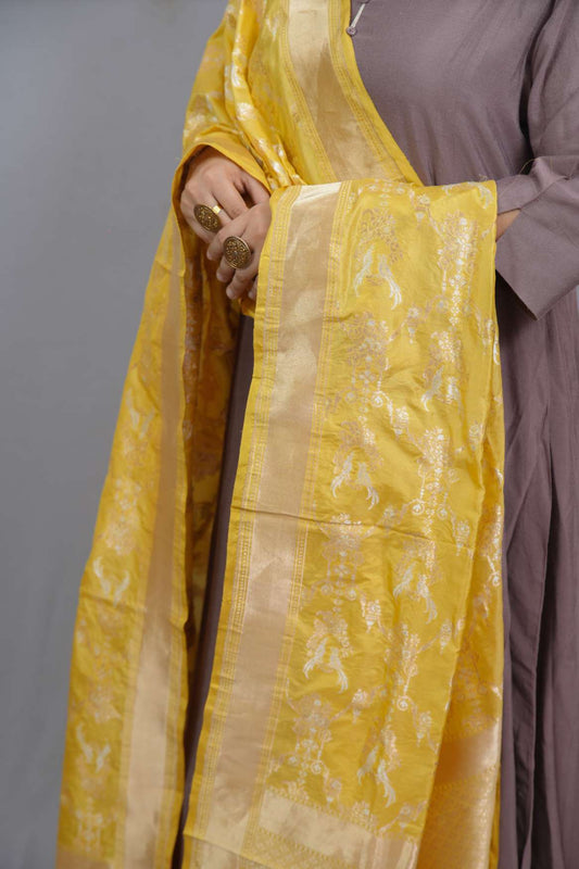 Banarasi Katan Silk Handloom Dupatta