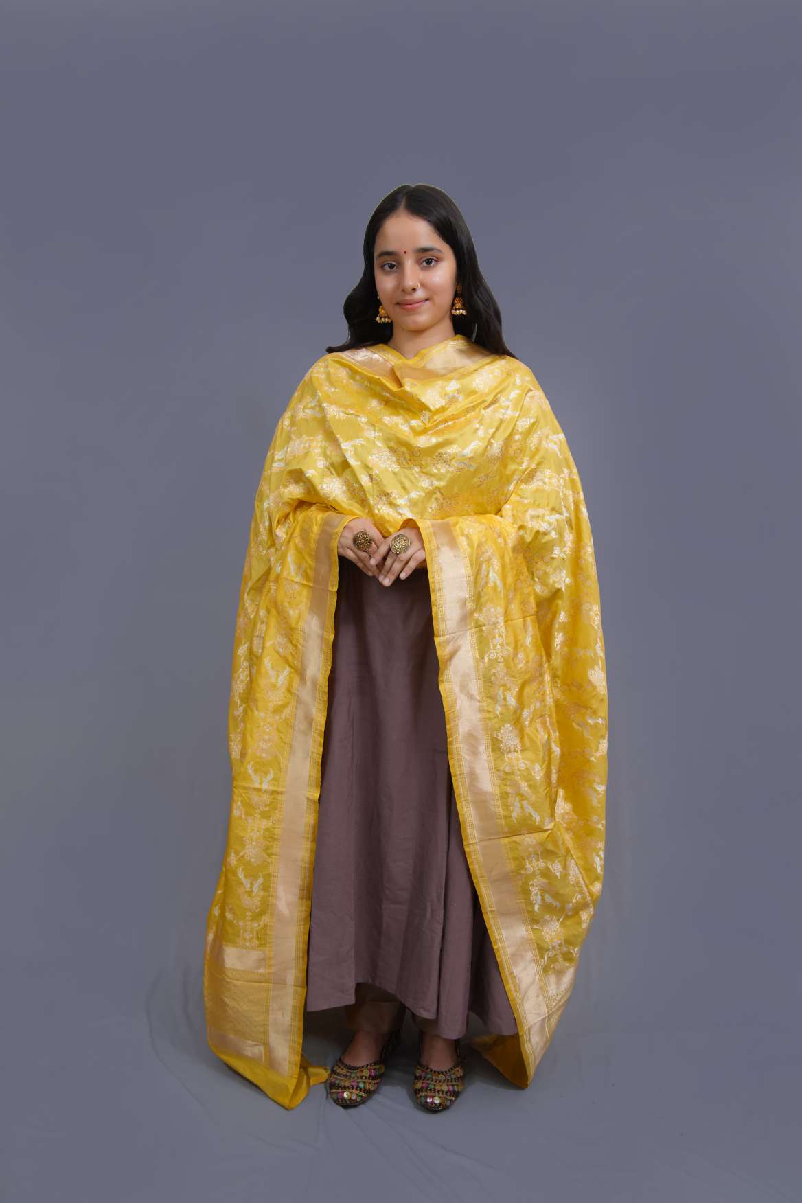 Banarasi Katan Silk Handloom Dupatta