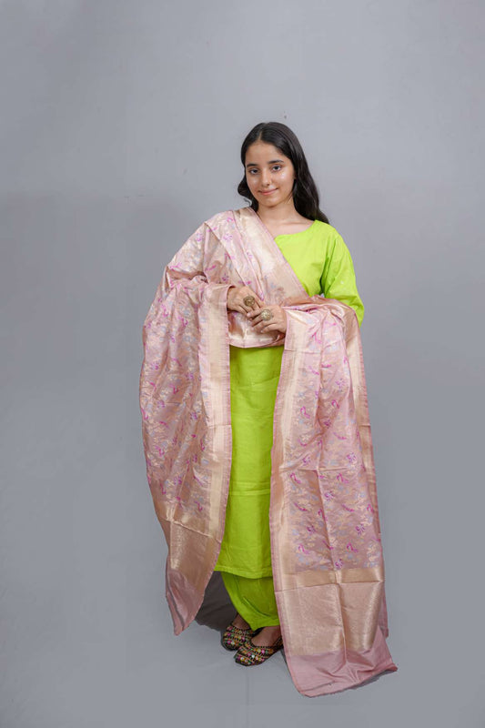 Banarasi Katan Silk Handloom Dupatta