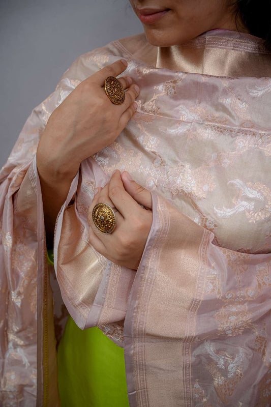 Banarasi Katan Silk Handloom Dupatta