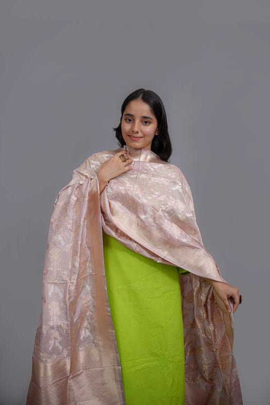 Banarasi Katan Silk Handloom Dupatta