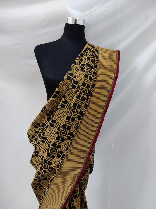 Black Banarasi Katan Silk Handloom Saree