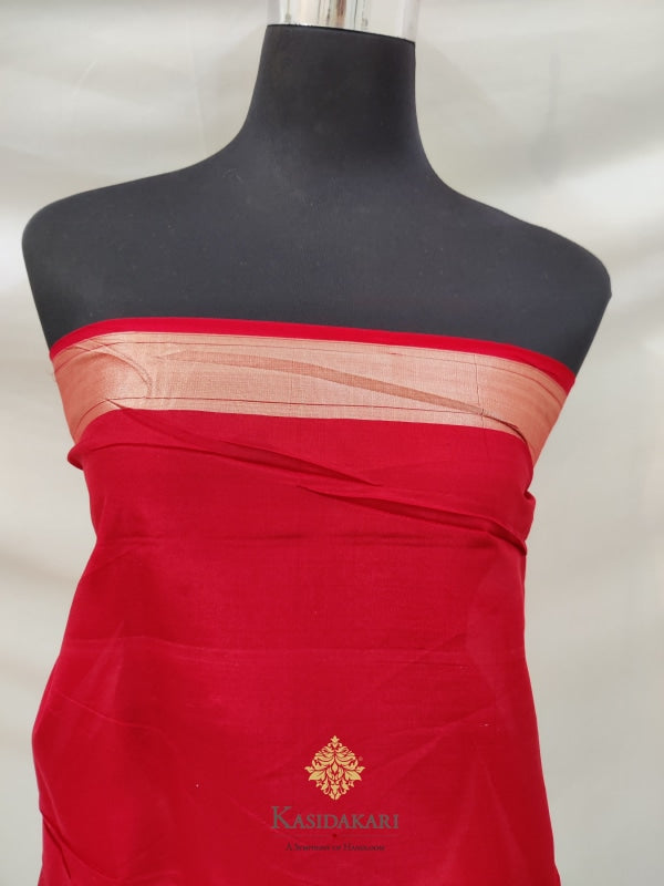 Red Katan Silk Banarasi Handloom Saree