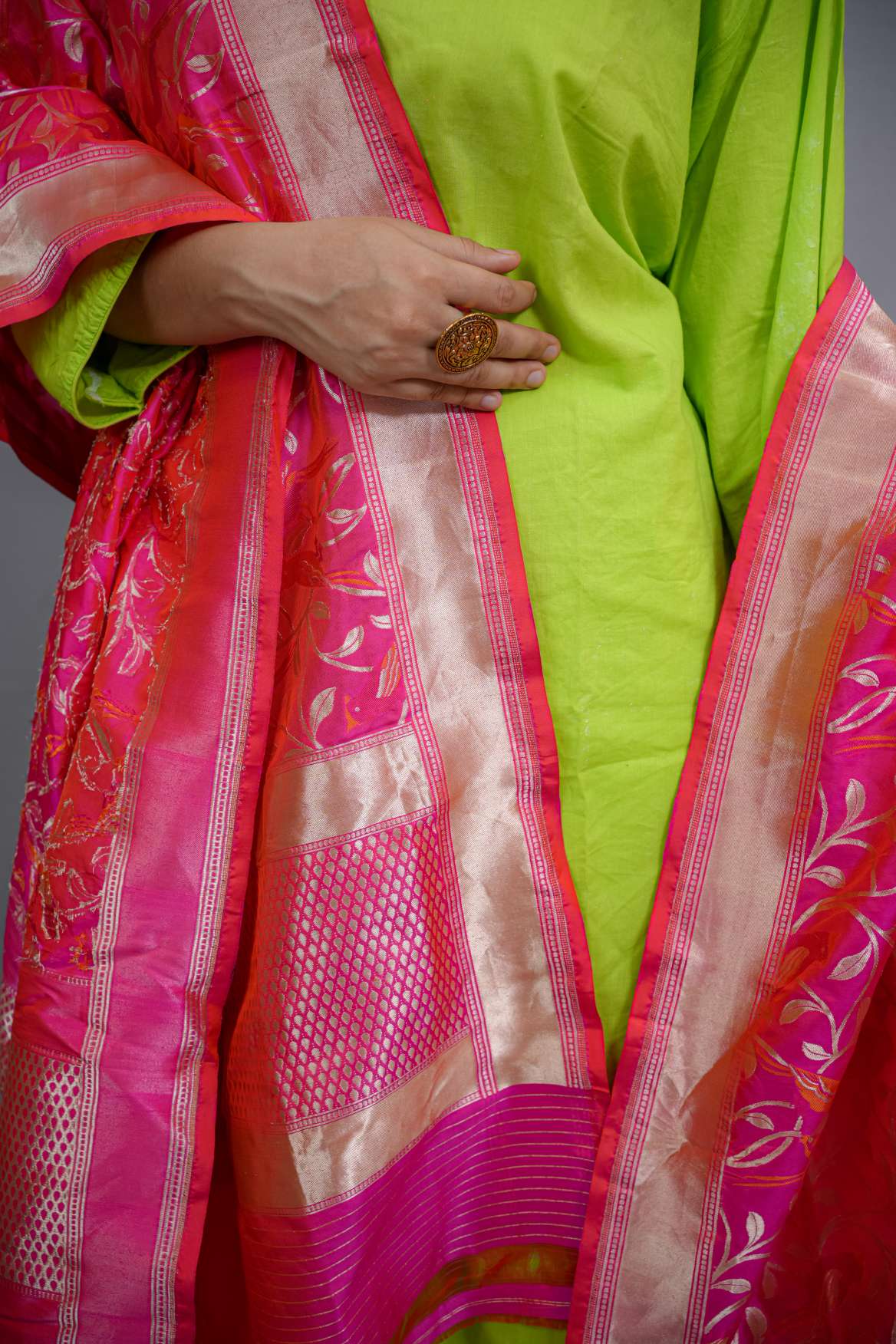 Banarasi Katan Silk Handloom Dupatta