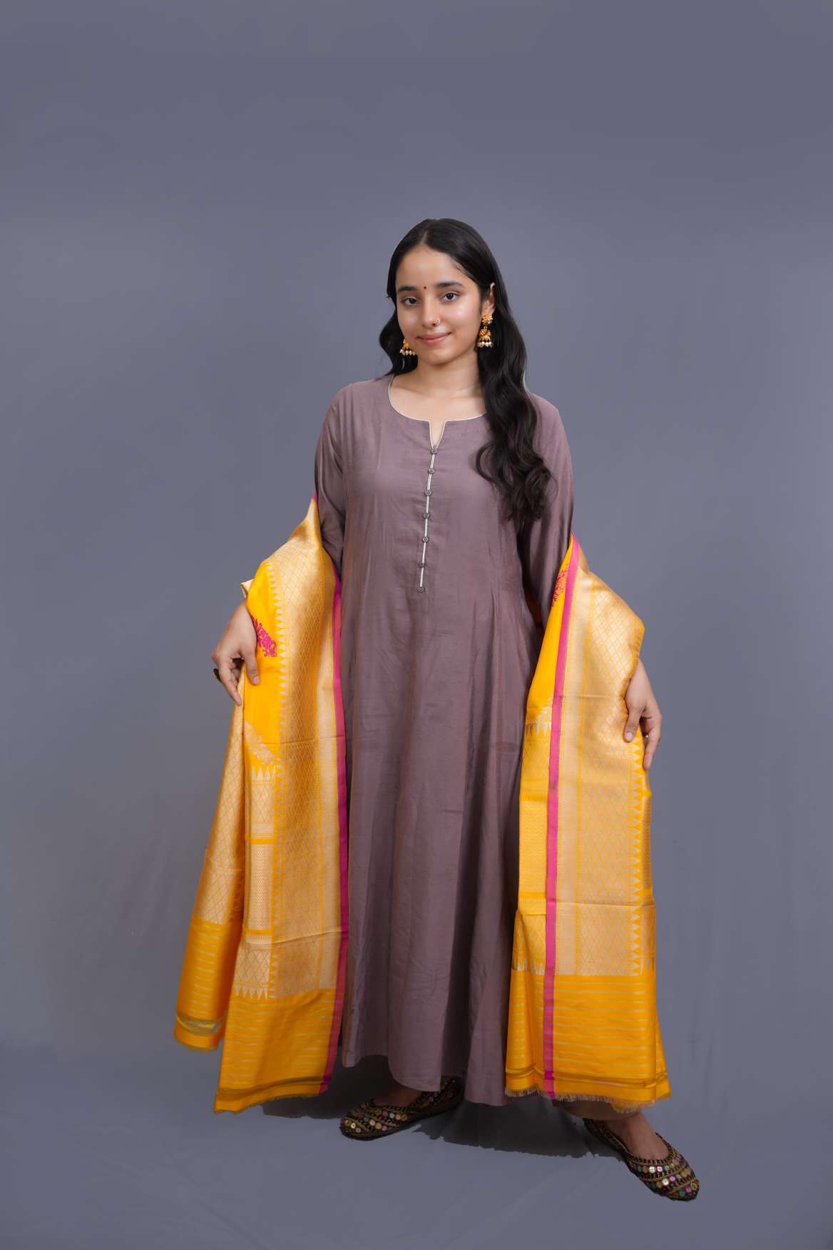 Banarasi Katan Silk Handloom Dupatta