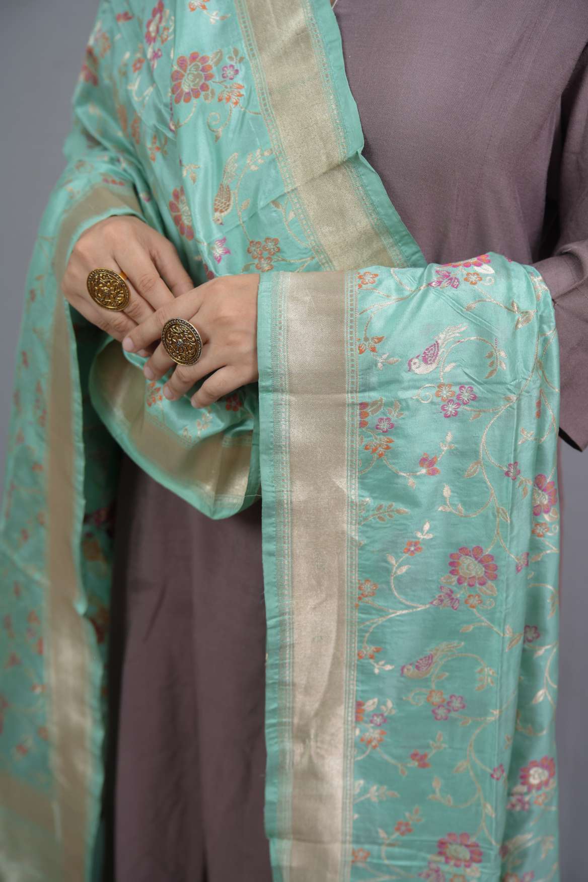 Banarasi Katan Silk Handloom Dupatta