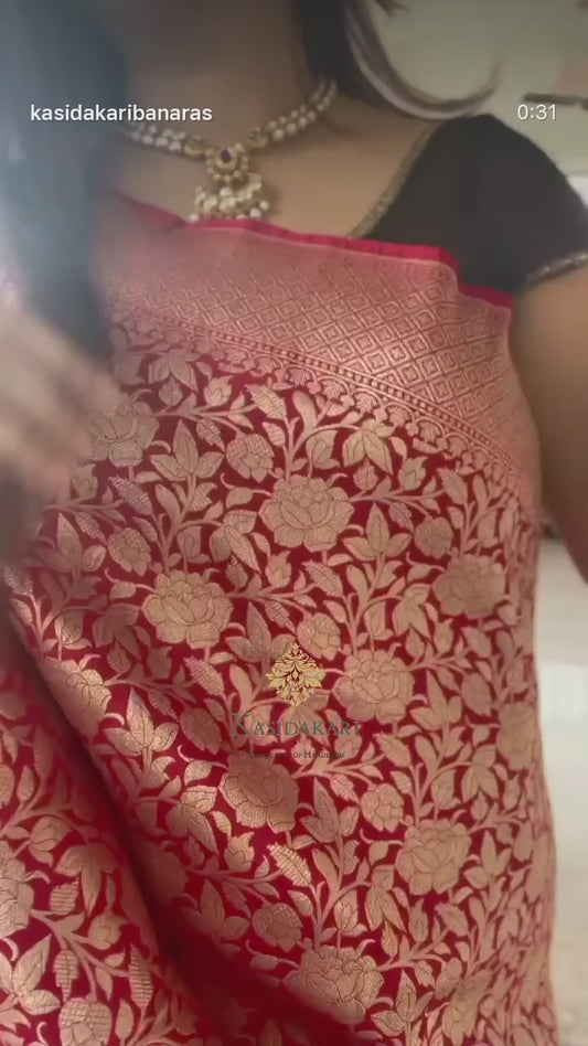 Pure Handwoven Sari- “Gulab”