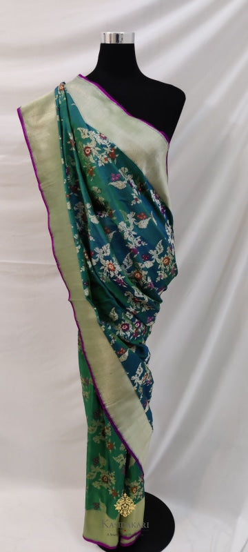 Light Green Banarasi Silk Handloom Saree